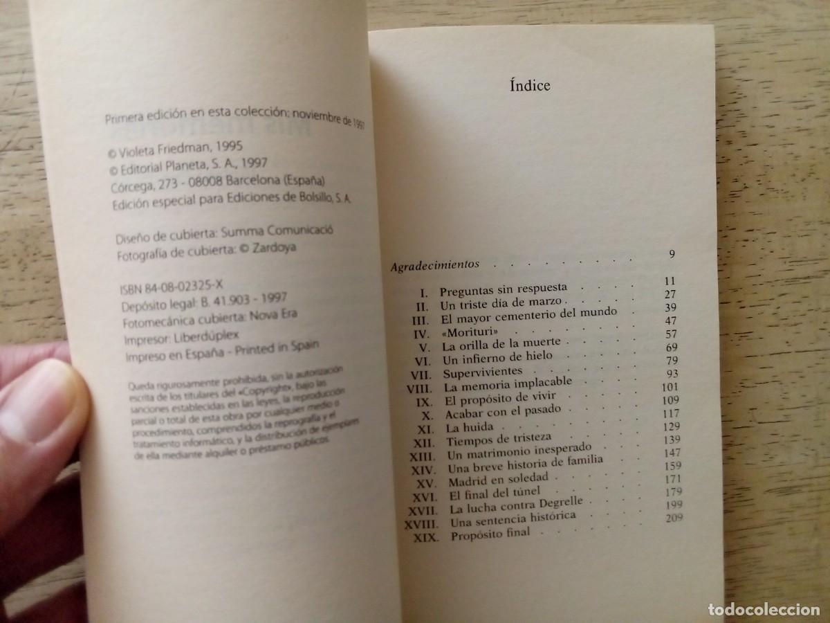 Libros de segunda mano: Mis memorias. Violeta Friedman - Foto 3