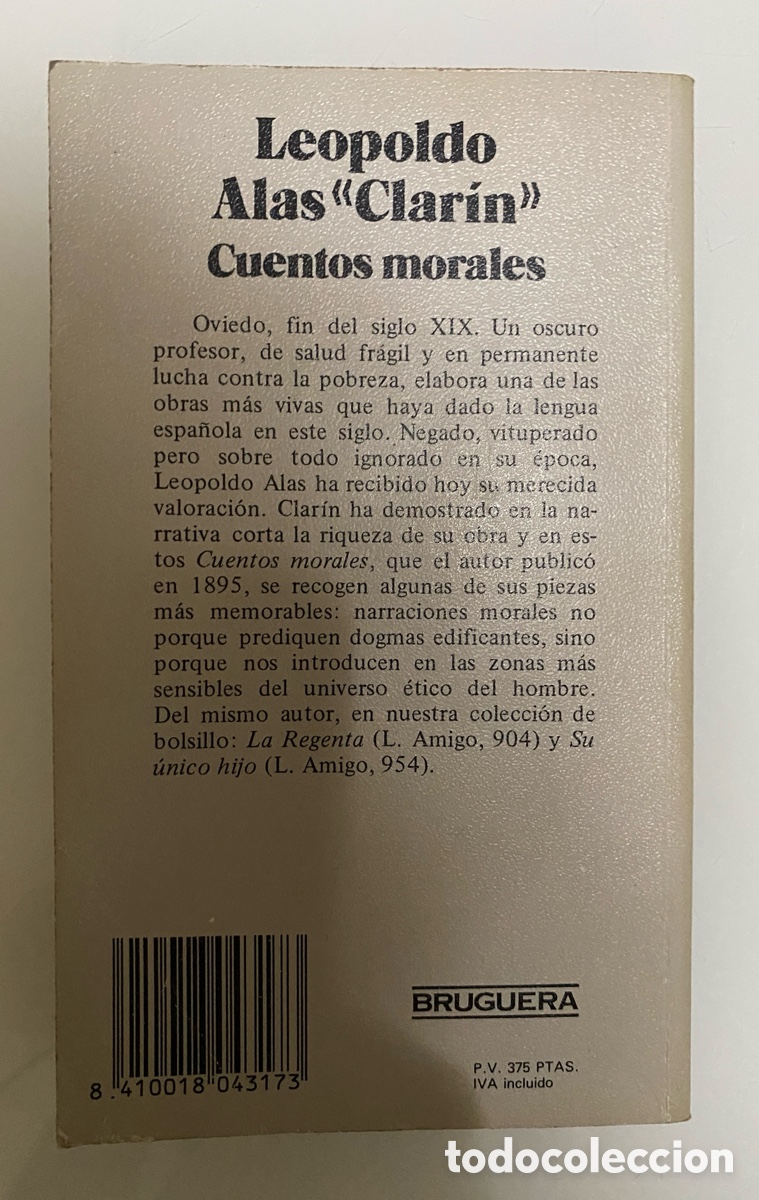 Libros de segunda mano: Cuentos morales - CLAR&Iacute;N, Leopoldo Alas - Foto 2