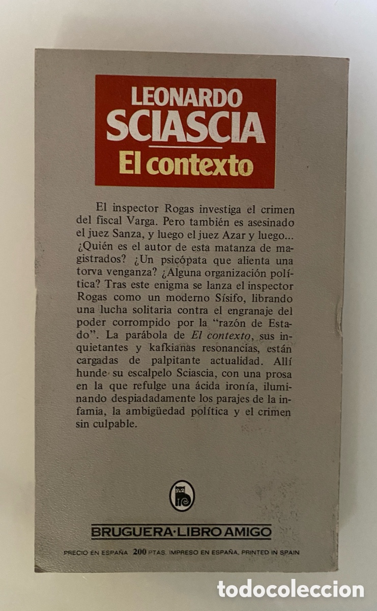 Libros de segunda mano: El contexto: Una parodia - SCIASCIA, Leonardo - Foto 2