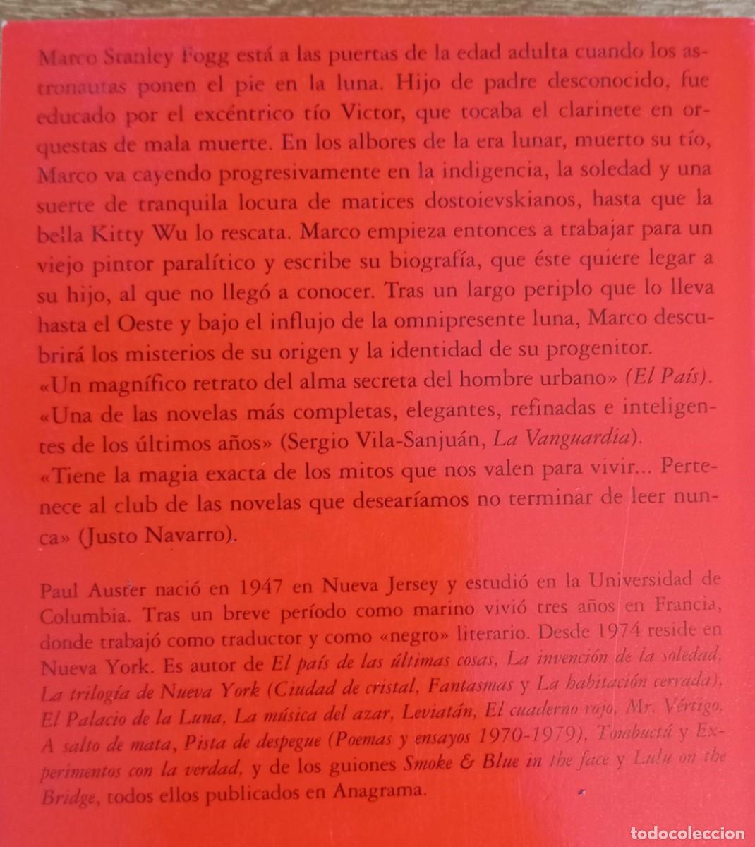 Libros de segunda mano: EL PALACIO DE LA LUNA - PAUL AUSTER - Foto 2