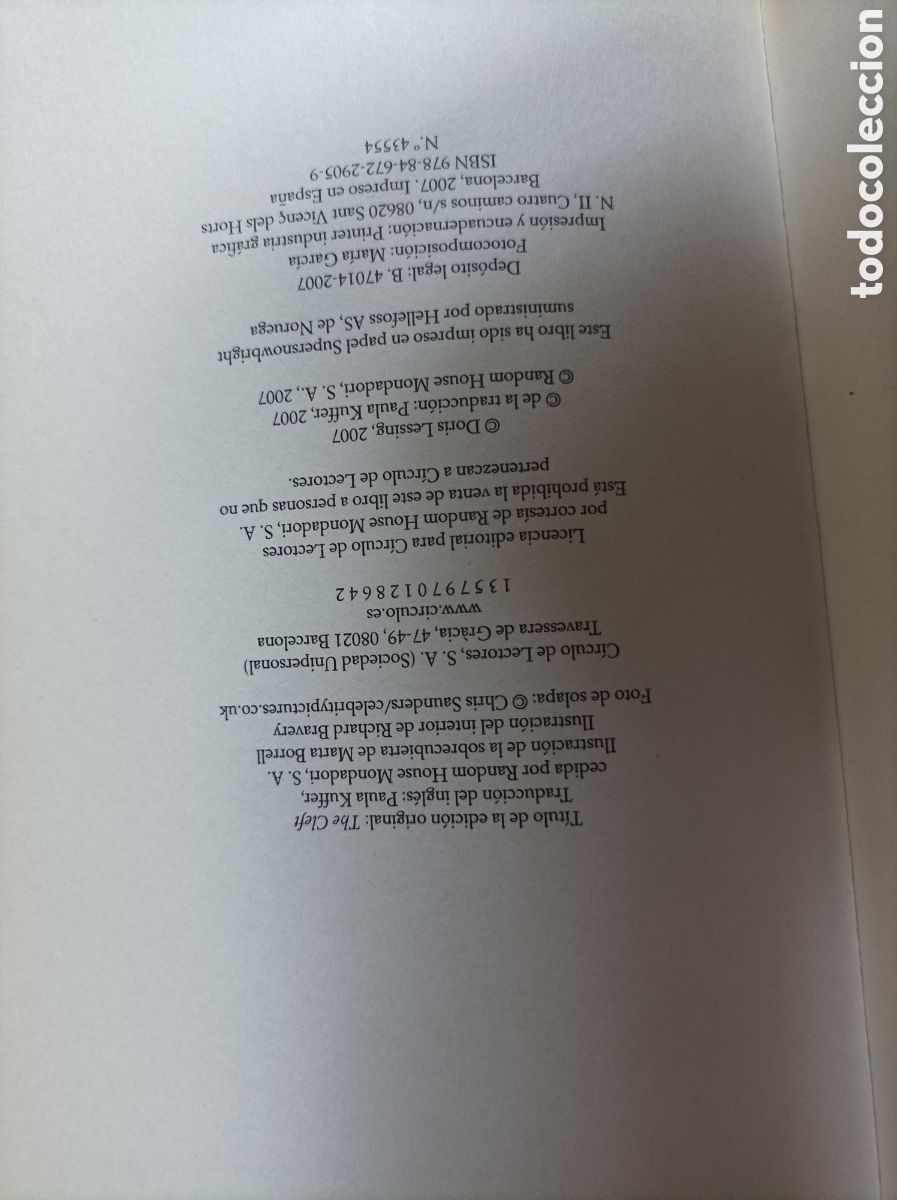 Libros de segunda mano: La grieta / Doris Lessing - Foto 6