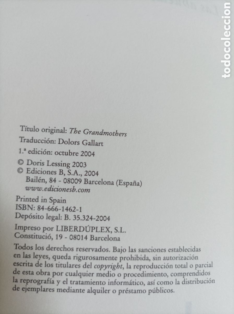 Libros de segunda mano: Las abuelas / Doris Lessing - Foto 3