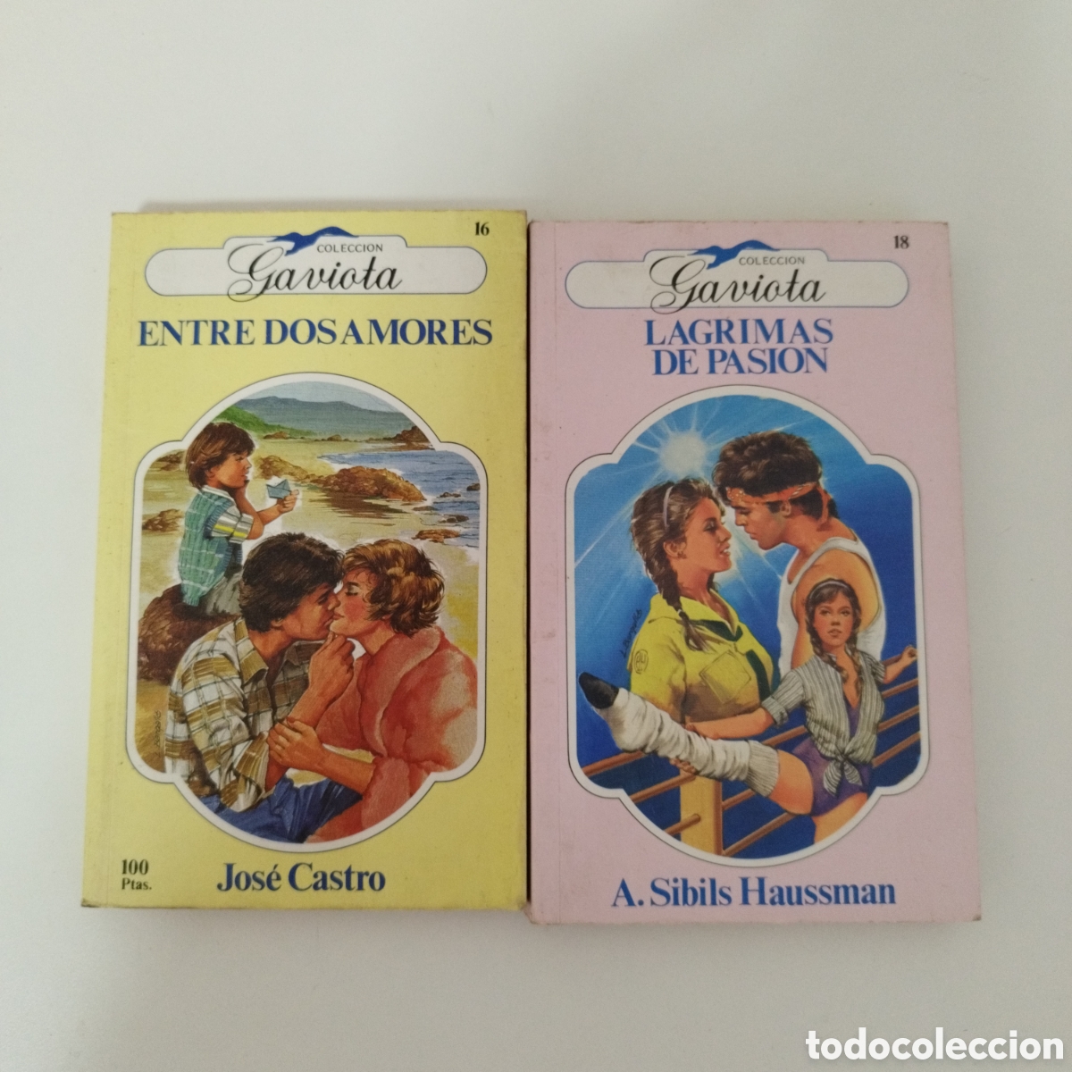 Livres d'occasion: COLECCI&Oacute;N GAVIOTA / ENTRE DOS AMORES / JOSE CASTRO / LAGRIMAS DE PASION / A.SIBILS HAUSSMAN