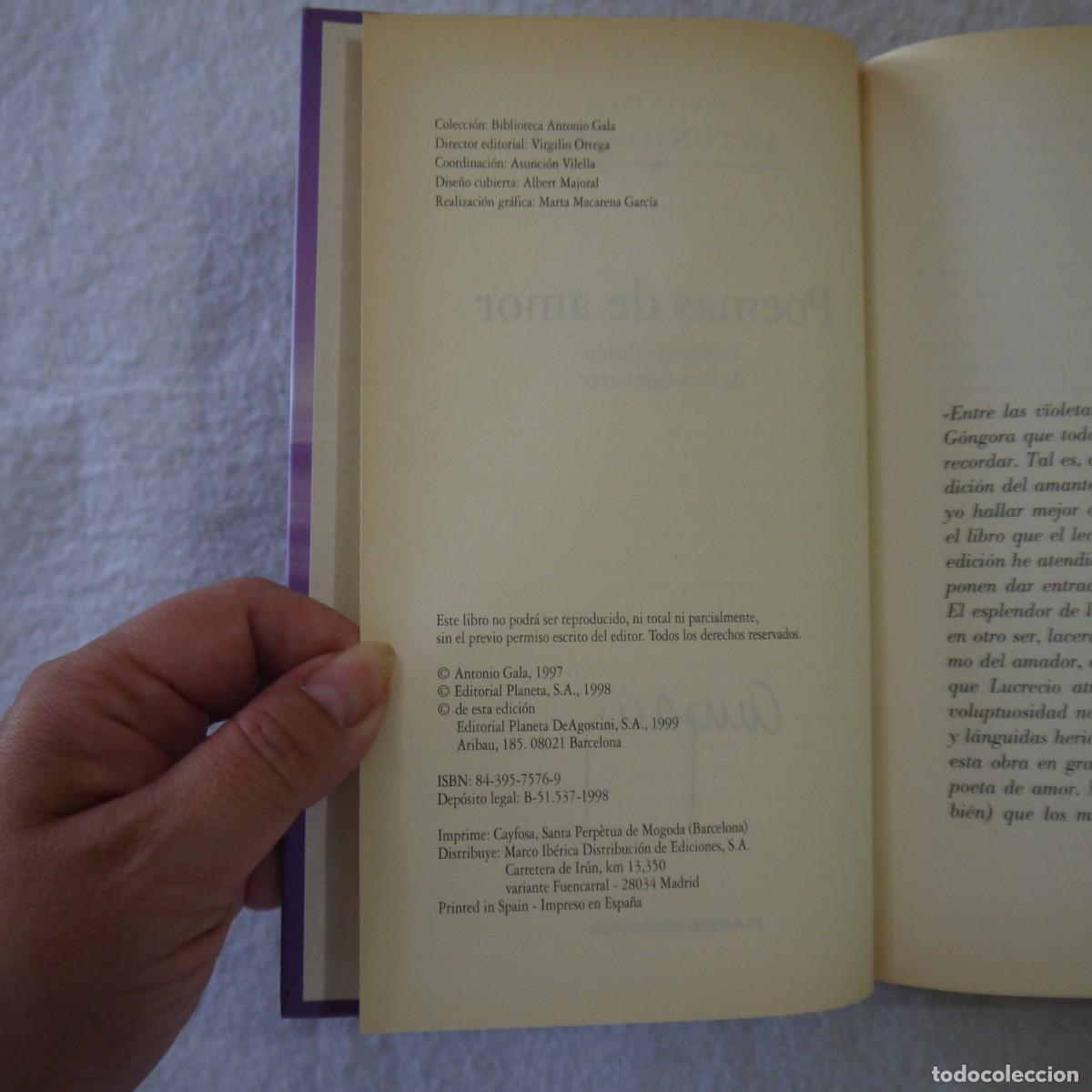 Libros de segunda mano: POEMAS DE AMOR - LIBRO+CD - ANTONIO GALA - Foto 6