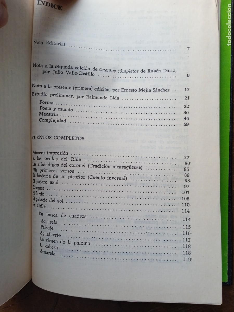 Libros de segunda mano: Rub&eacute;n Dar&iacute;o cuentos completos - Foto 6