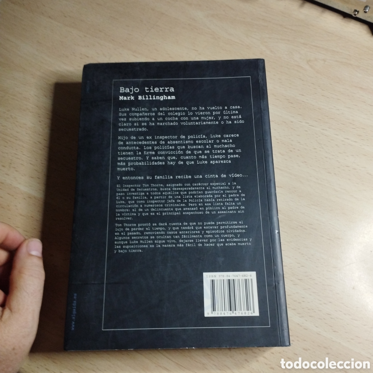 Libros de segunda mano: Bajo Tierra. Mark Billingham. 2007. Algaida - Foto 2