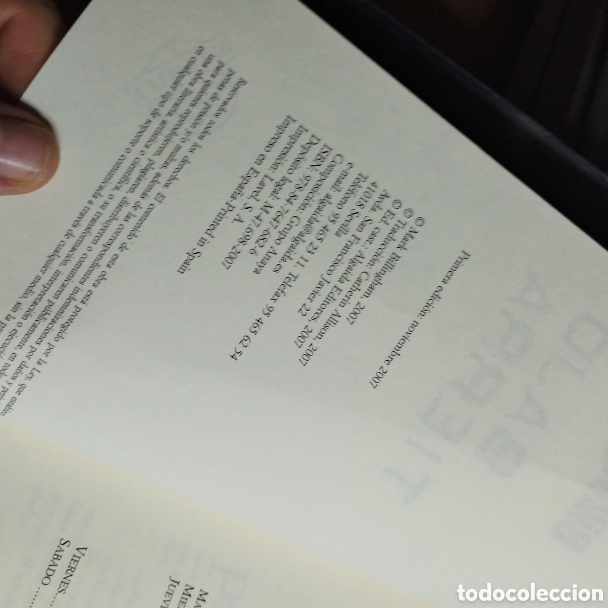 Libros de segunda mano: Bajo Tierra. Mark Billingham. 2007. Algaida - Foto 6
