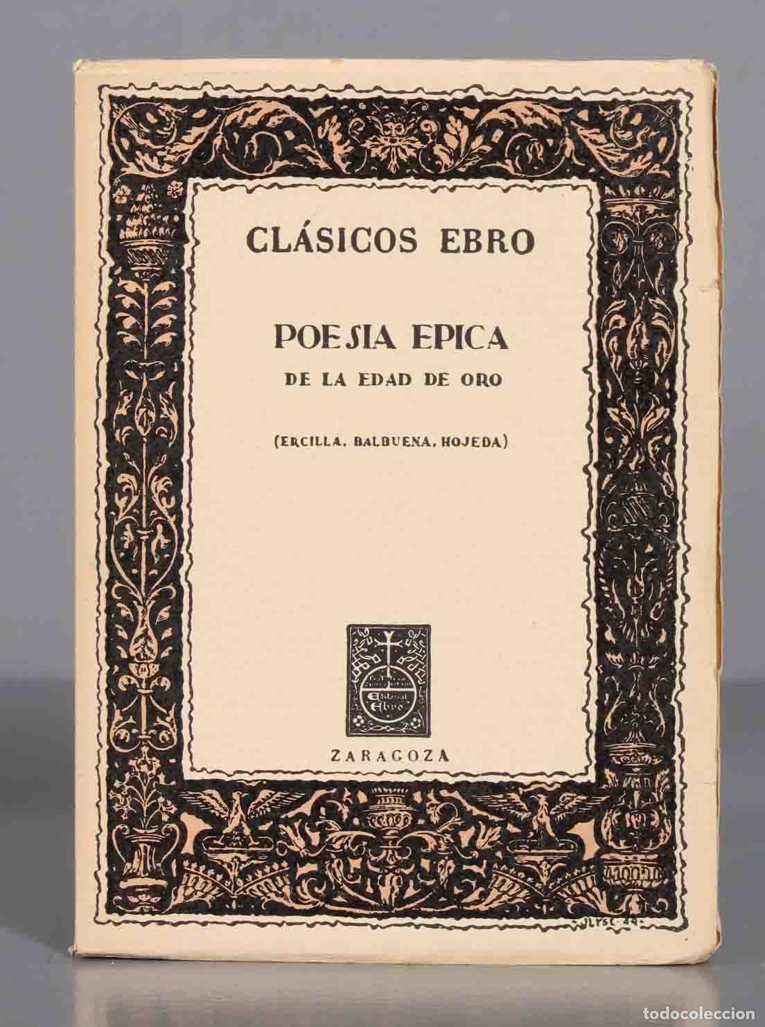 Gebrauchte B&uuml;cher: POESIA EPICA DE LA EDAD DE ORO. ERCILLA BALBUENA