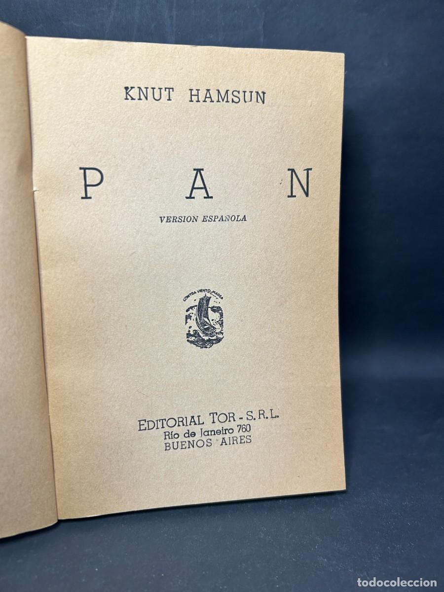 Libros de segunda mano: KNUT HAMSUN - PAN - 1945 - Foto 4