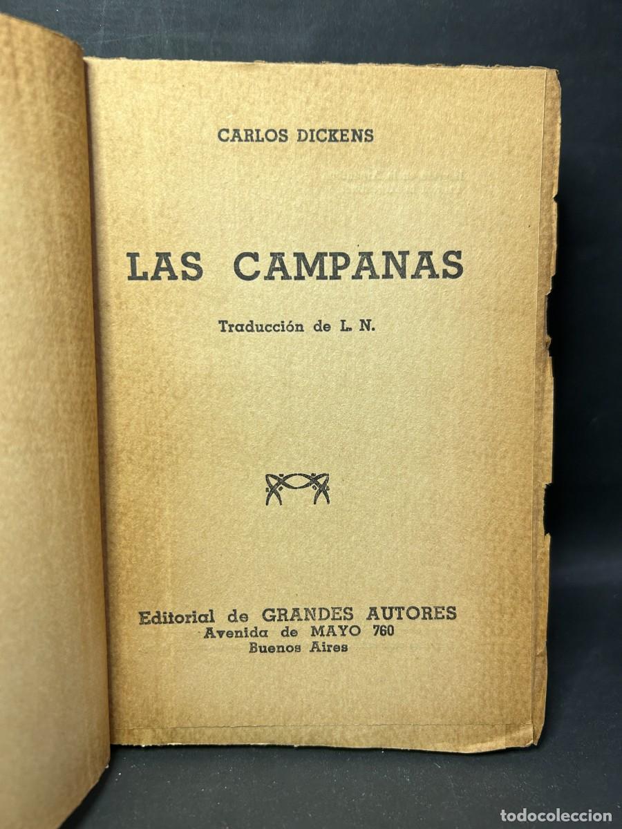 Libros de segunda mano: CARLOS DICKENS - LAS CAMPANAS - 1943 - Foto 3