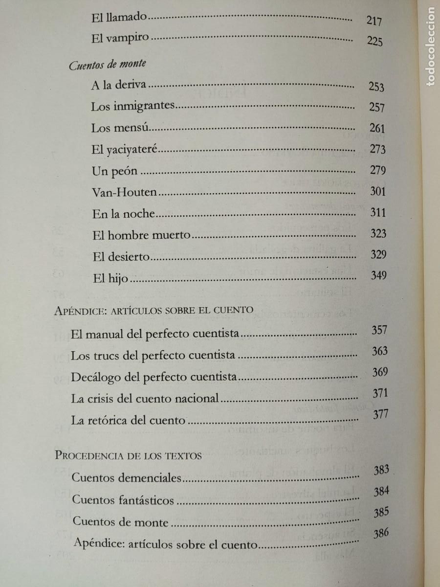 Libros de segunda mano: CUENTOS MORTUORIOS / HORACIO QUIROGA / 2011. PAR&Eacute;NTESIS - Foto 5