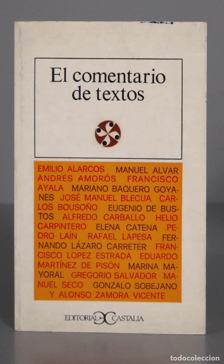 Libros de segunda mano: El comentario de textos - Foto 1