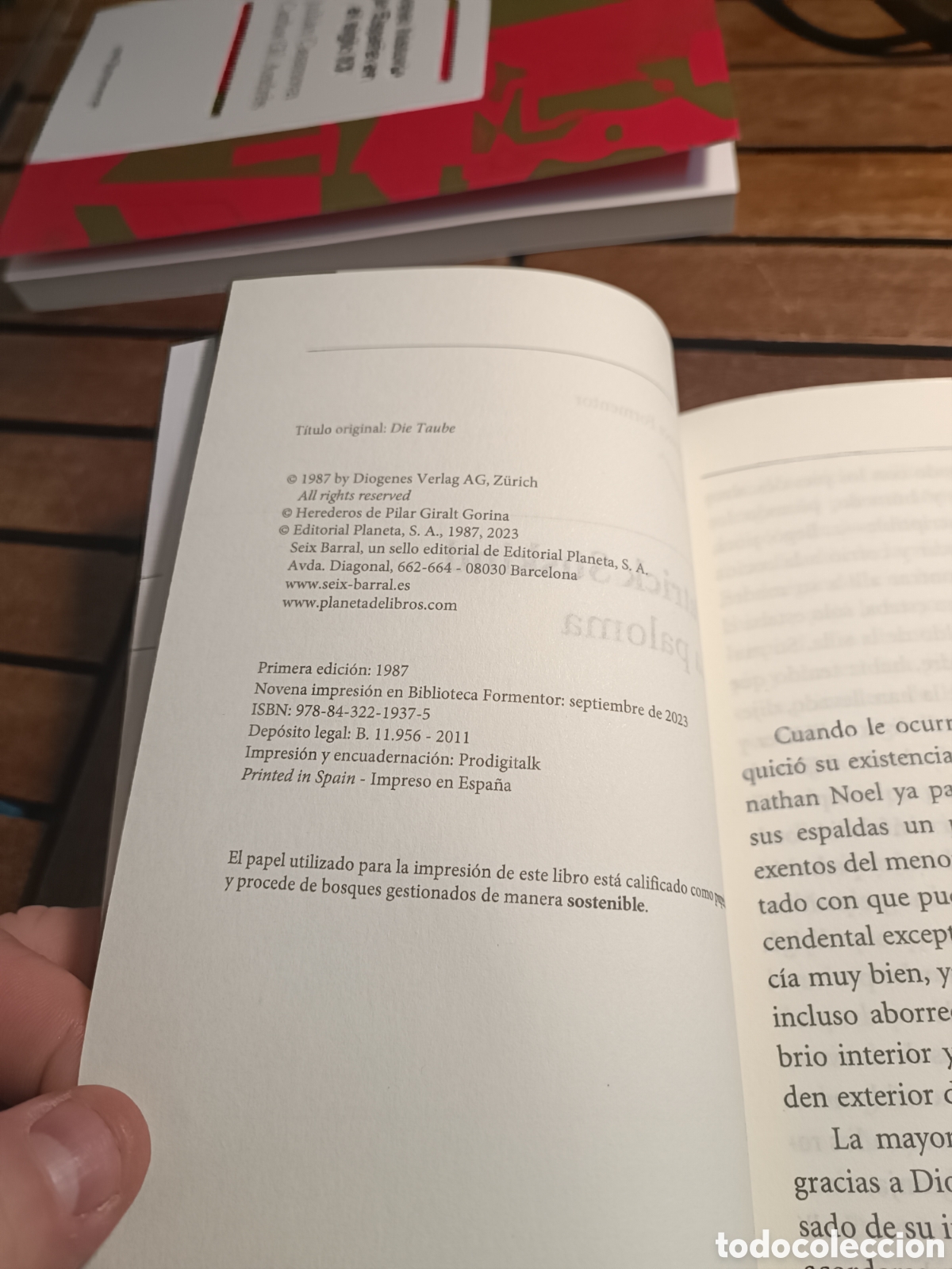Libros de segunda mano: La paloma Patrick S&uuml;skind Seix barral - Foto 3