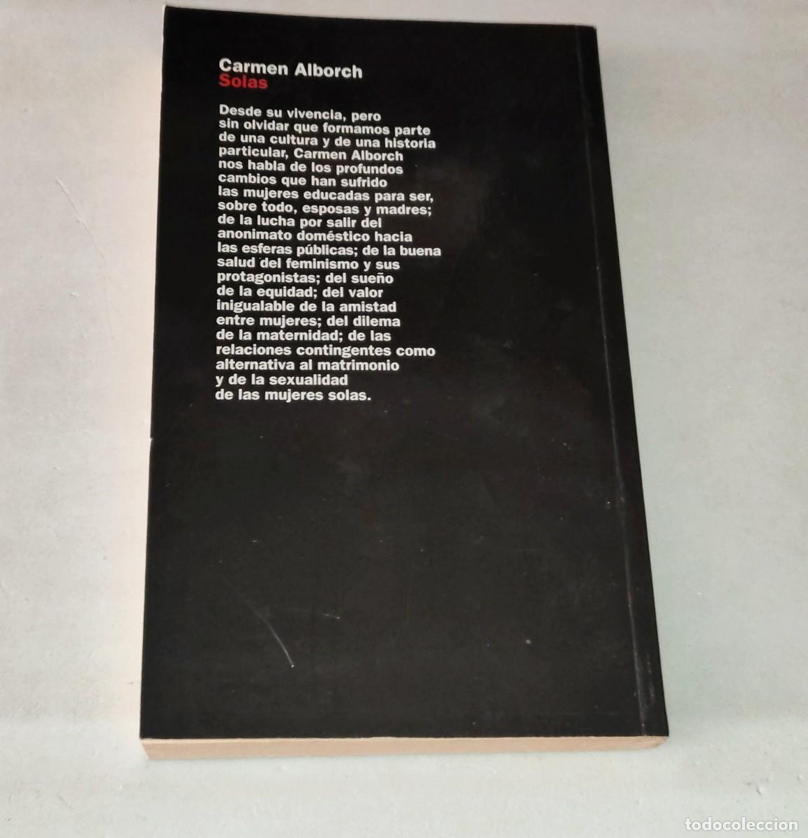 Libros de segunda mano: LIBRO &bull; SOLAS (CARMEN ALBORCH) - Foto 2