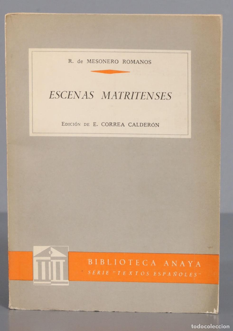 Libros de segunda mano: ESCENAS MATRITENSES. MESONERO - Foto 1