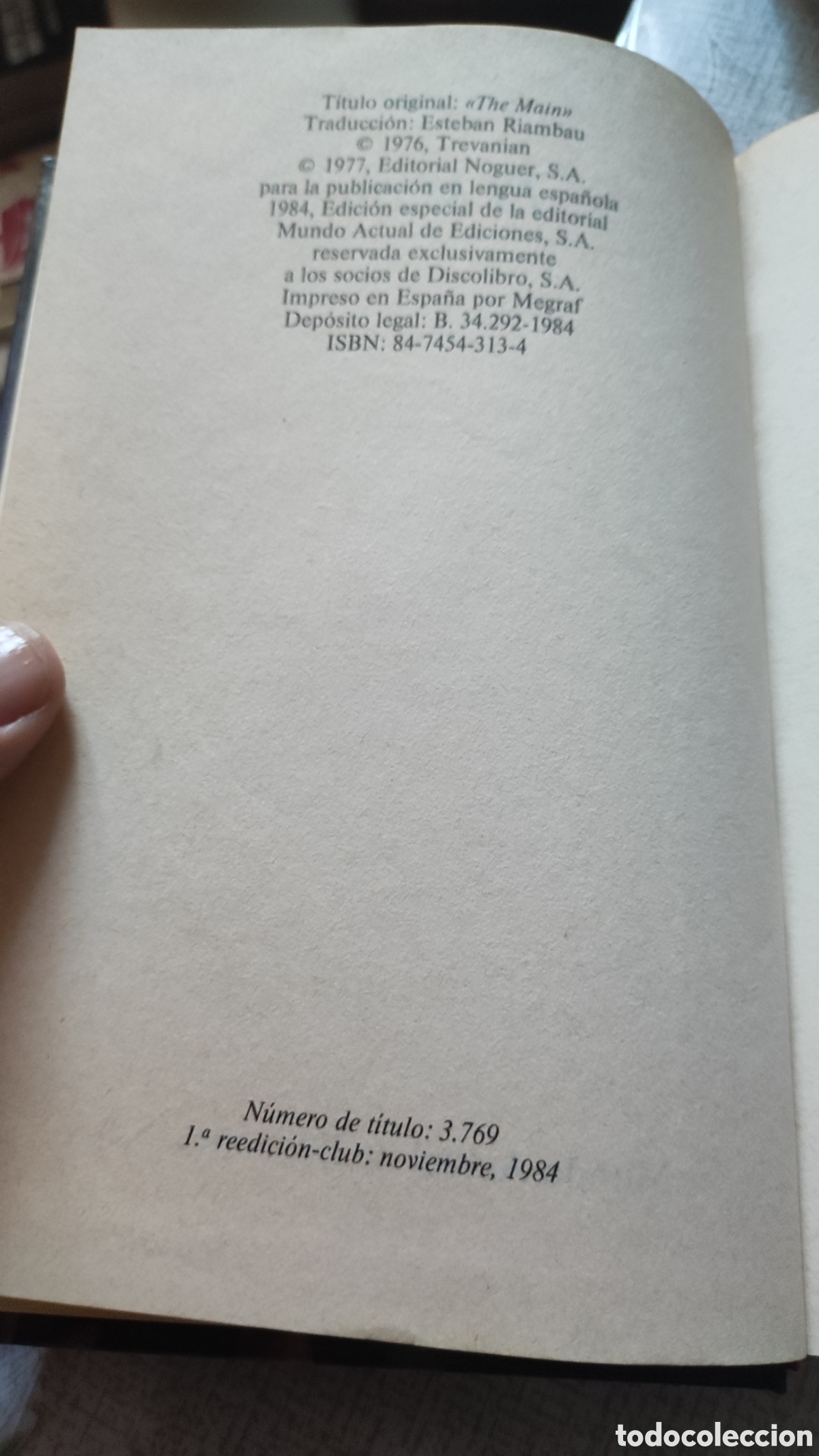 Libros de segunda mano: Libro Trevanian El Main - Foto 5