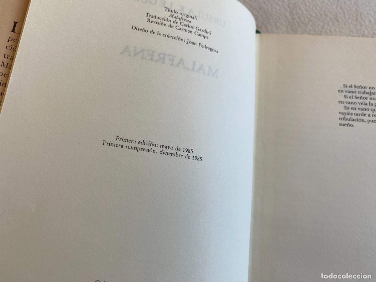 Libros de segunda mano: MALAFRENA . Ursula K. Le Guin ( EDHASA ) - Foto 6