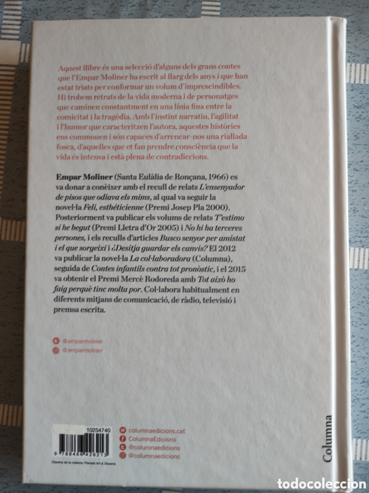Libros de segunda mano: Testimo si he begut de Empar Moliner - Foto 2