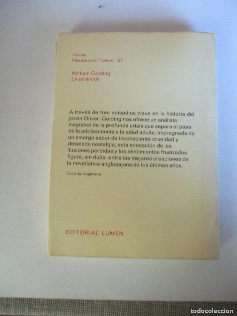 Libros de segunda mano: WILLIAM GOLDING La pir&aacute;mide W28304 - Foto 2