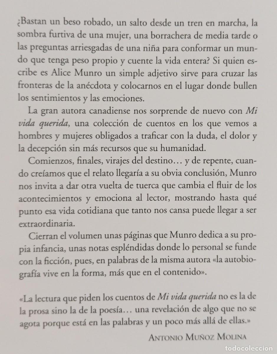 Libros de segunda mano: MI VIDA QUERIDA - ALICE MUNRO - Foto 2