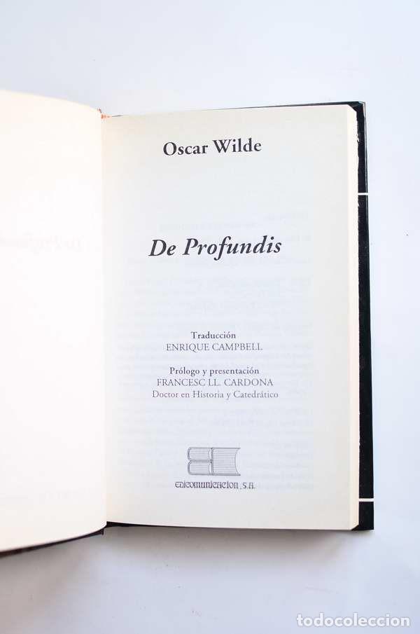 Libros de segunda mano: De profundis - WILDE, Oscar - Foto 2