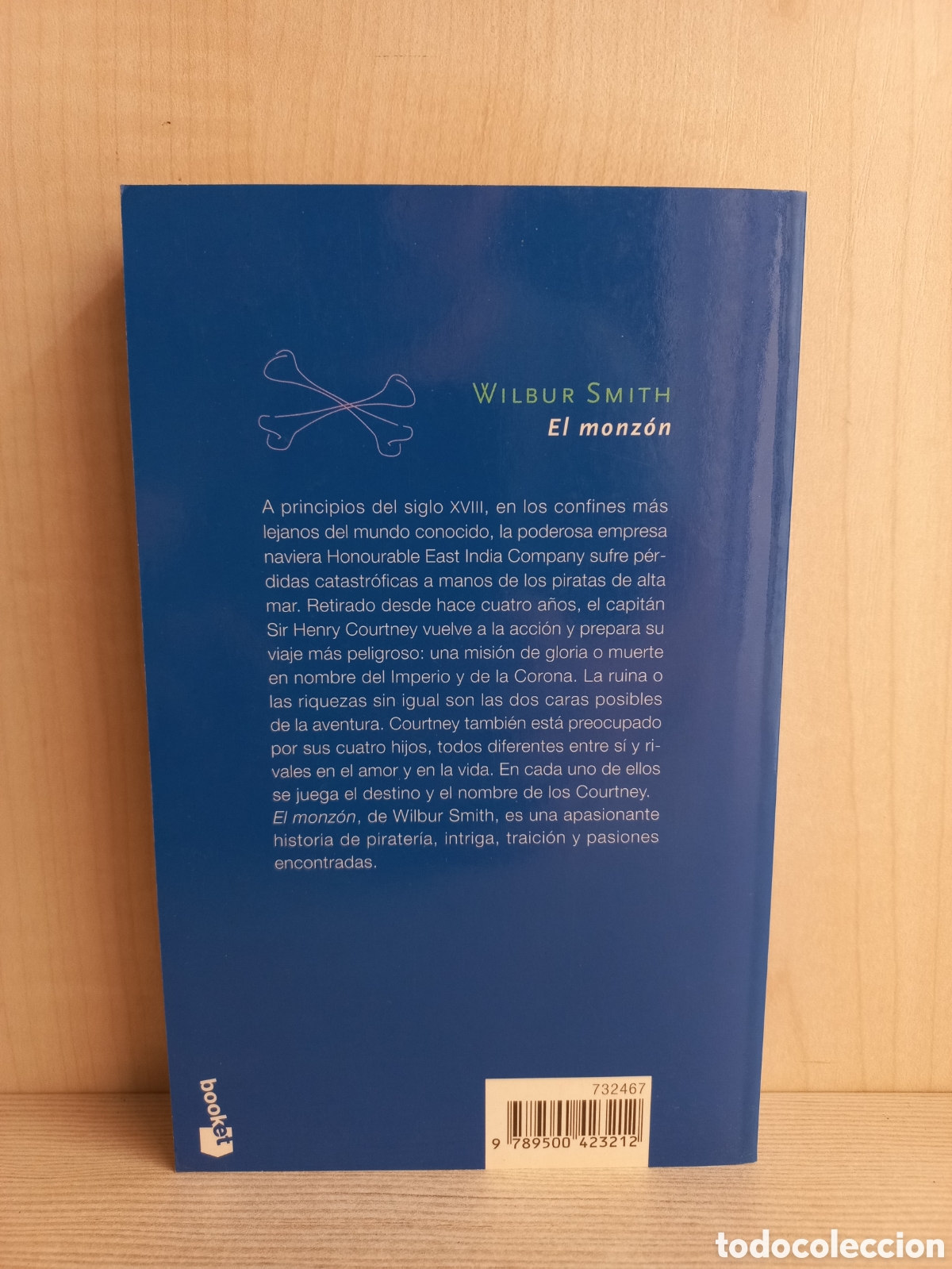 Libros de segunda mano: El monz&oacute;n. Wilbur Smith. Booket, 2002. - Foto 3