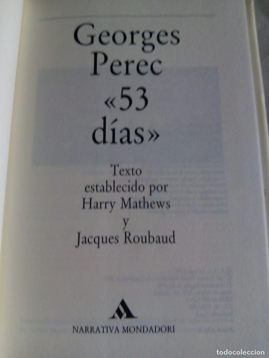 Libros de segunda mano: 53 DIAS / GEORGE PEREC - Foto 4