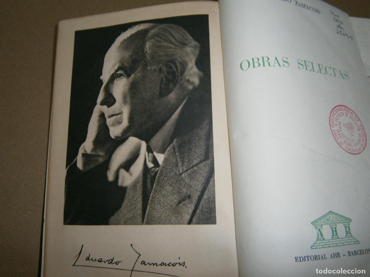 Libros de segunda mano: OBRAS SELECTAS - EDUARDO ZAMACOIS - Foto 2