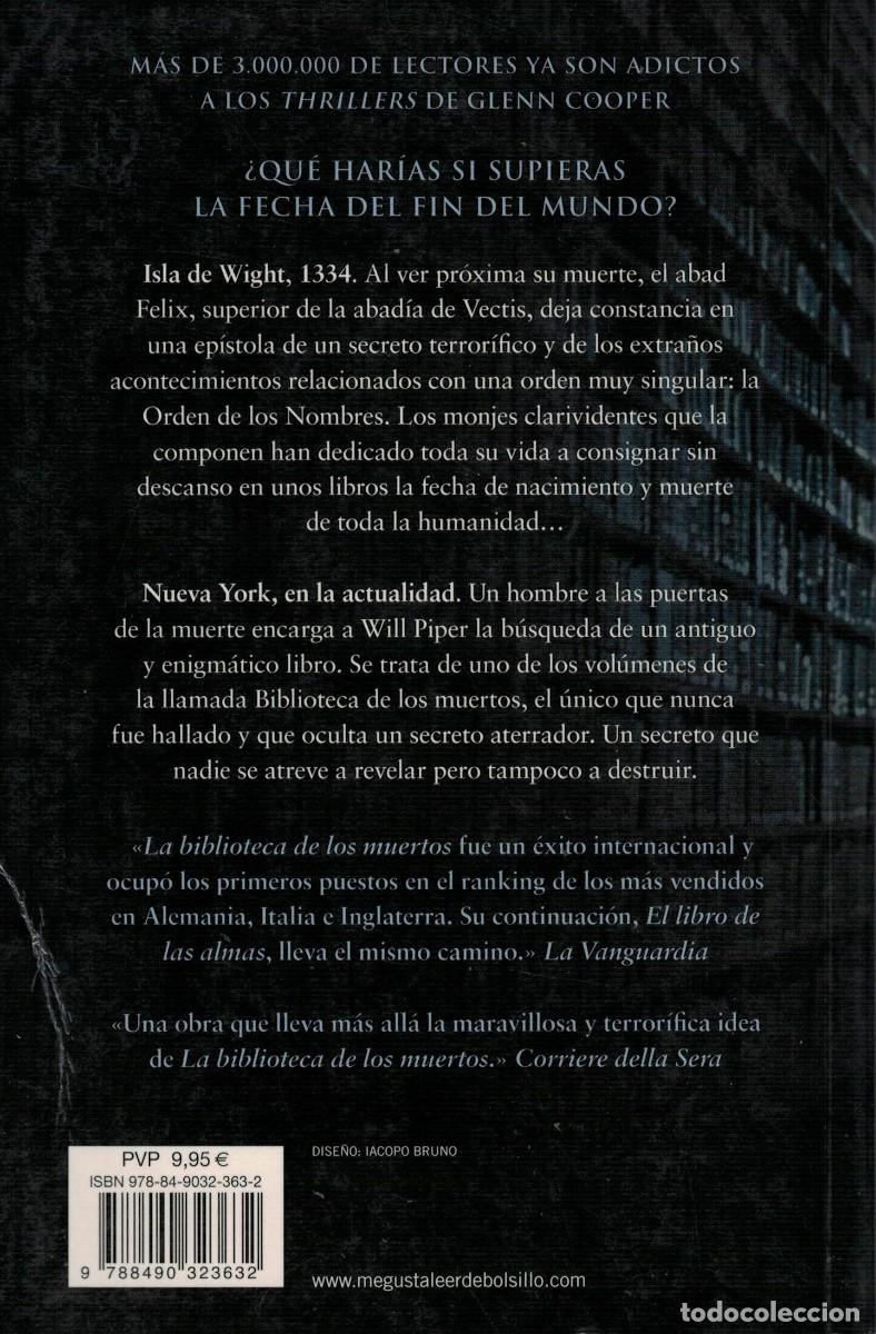 Libros de segunda mano: Glenn Cooper, El libro de la almas - Foto 2