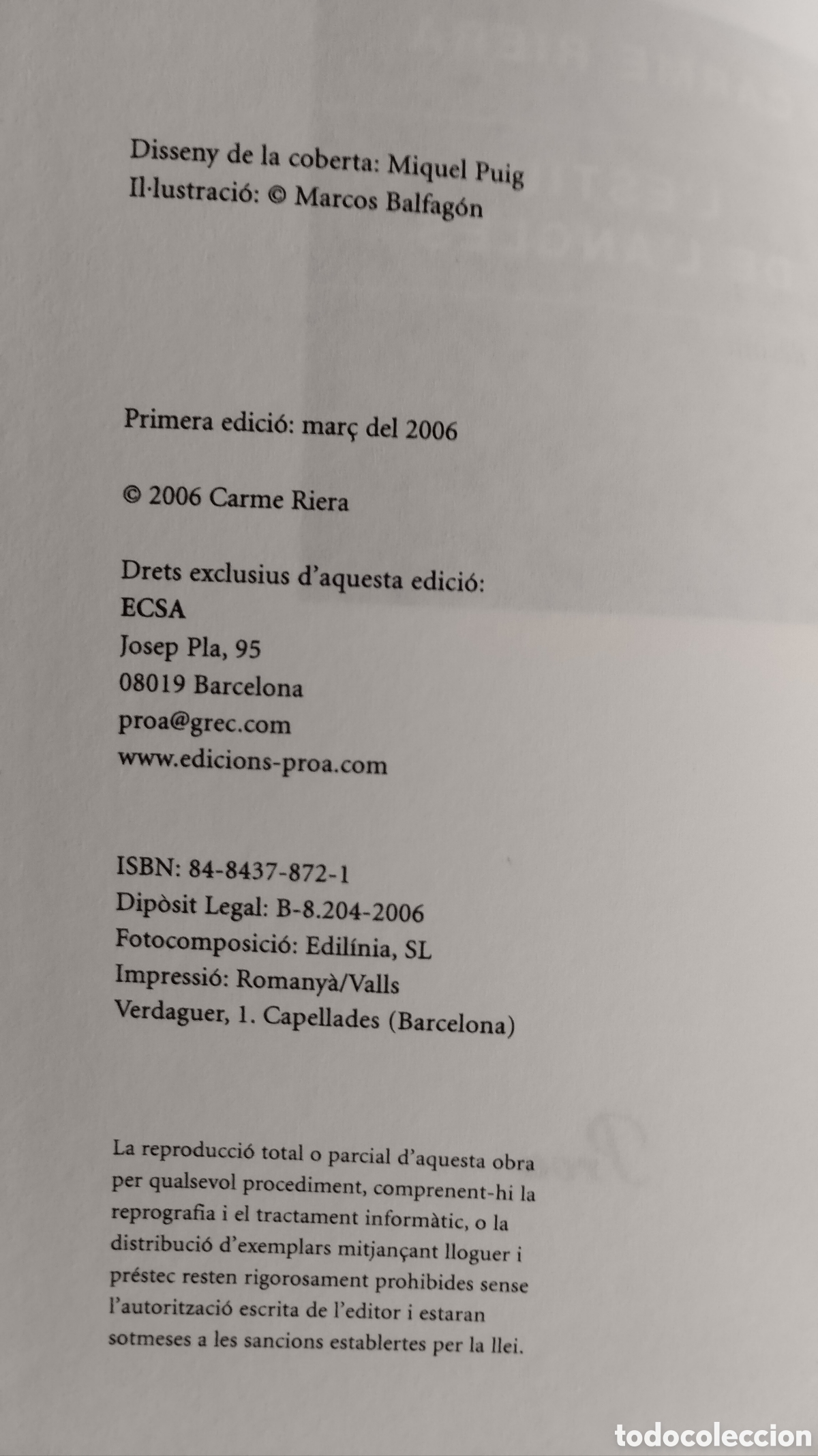 Libros de segunda mano: LESTIU DE LANGL&Egrave;S Carme Riera - Foto 2