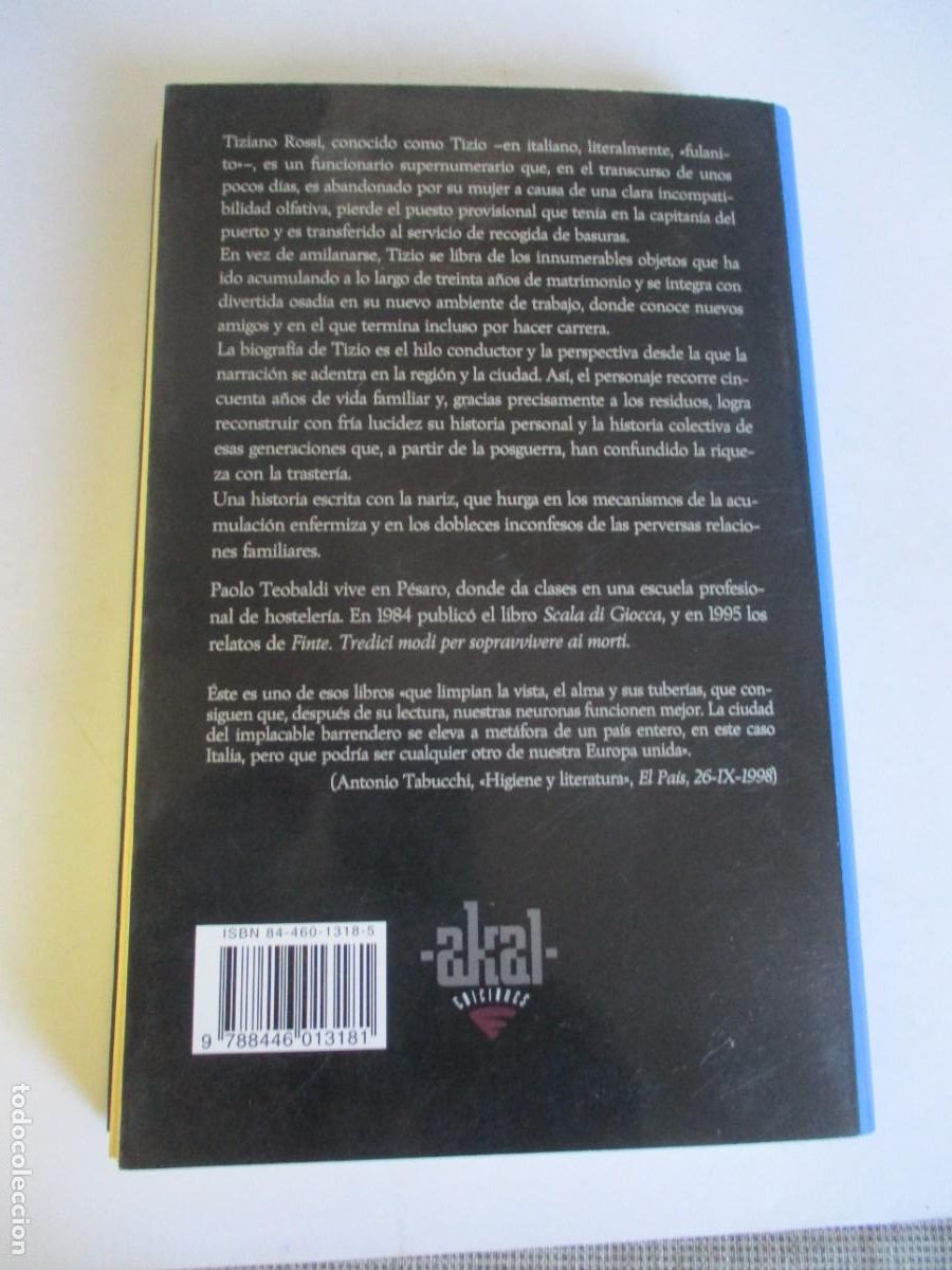 Libros de segunda mano: PAOLO TEOBALDI El vertedero W28545 - Foto 2