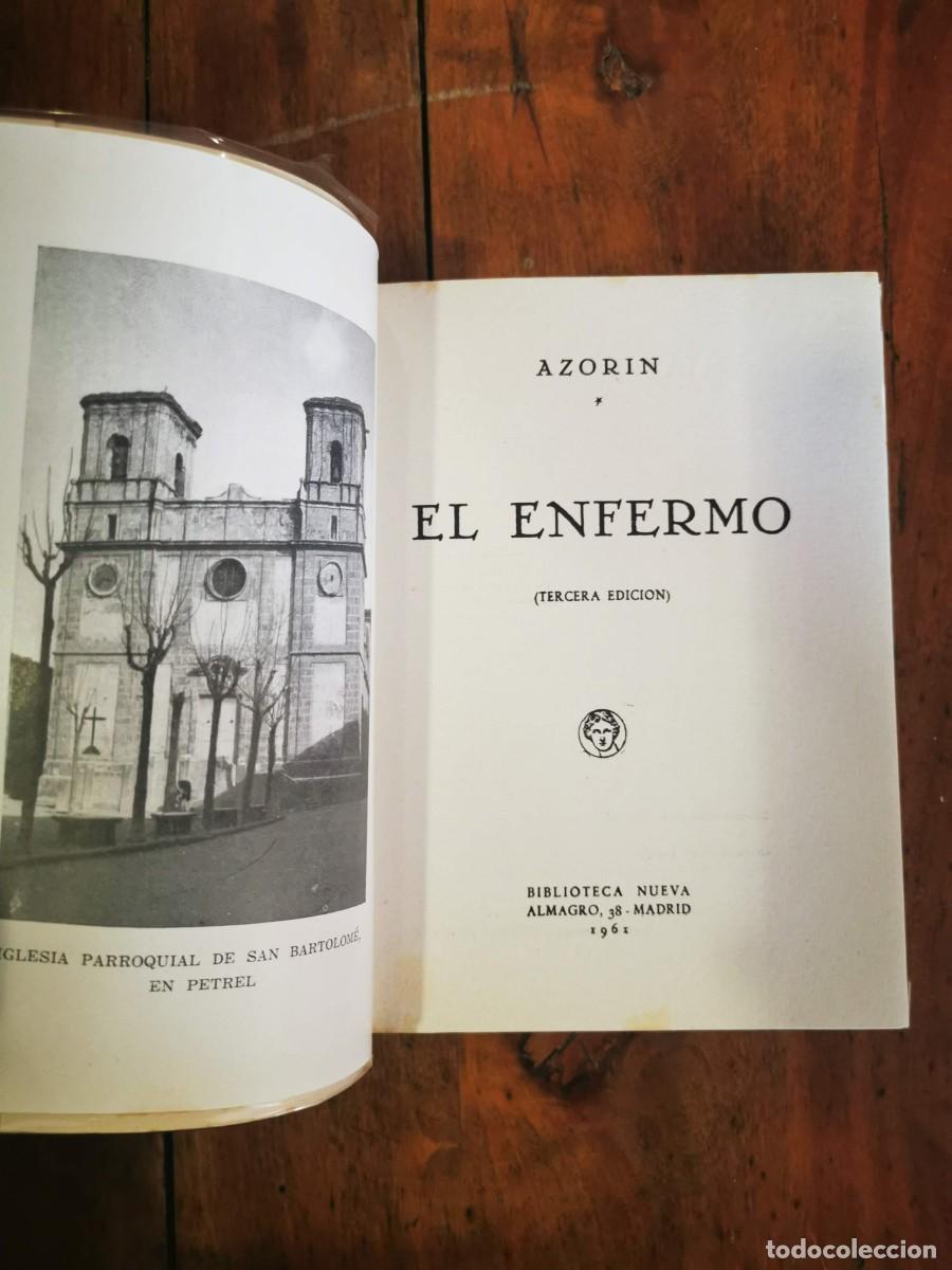 Libros de segunda mano: AZOR&Iacute;N. El enfermo. - 3&ordf; ed - Foto 2