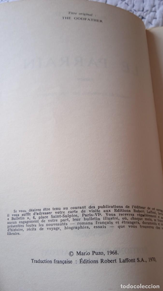 Libros de segunda mano: Le Parrain - Mario Puzo. - Foto 3