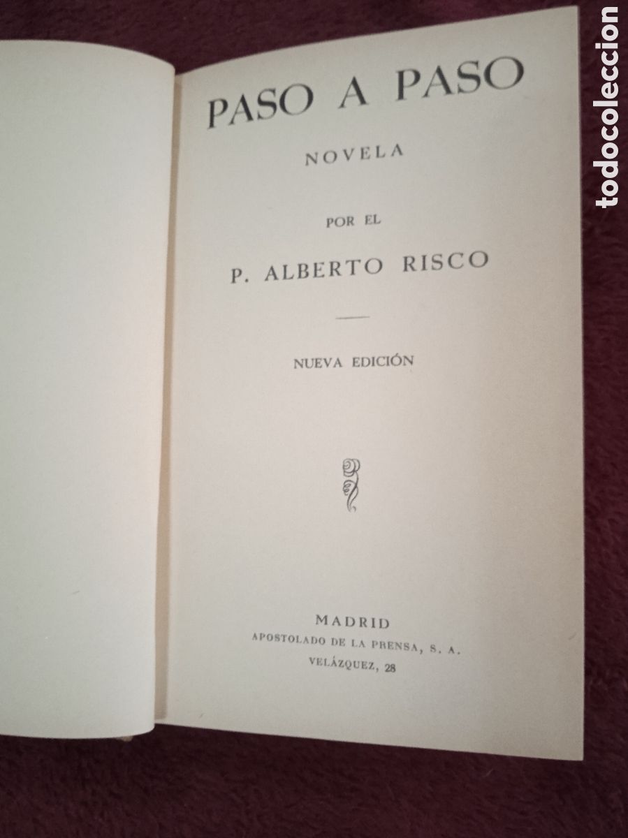 Libros de segunda mano: PASO A PASO. / ALBERTO RISCO -ED. APOSTOLADO DE LA PRENSA - Foto 2