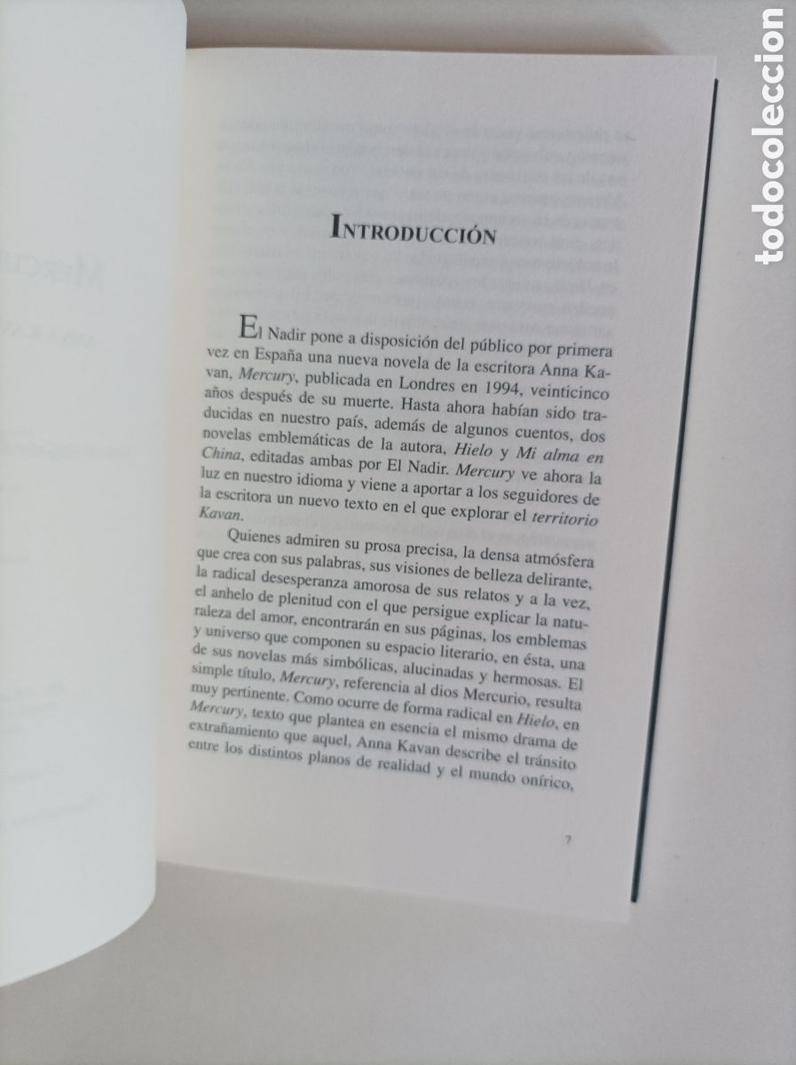 Libros de segunda mano: Mercury / Anna Kavan, versi&oacute;n en espa&ntilde;ol - Foto 4