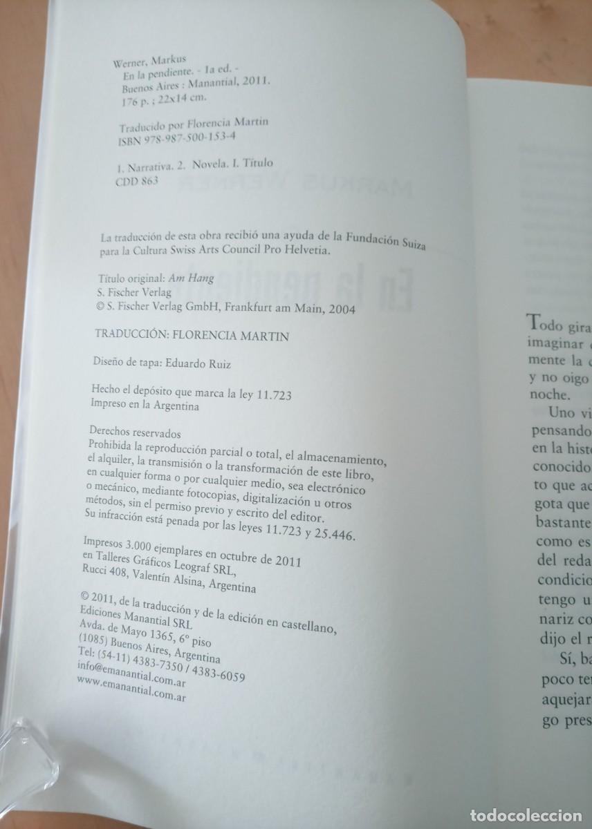 Libros de segunda mano: MARKUS WERNER EN LA PENDIENTE - Foto 5