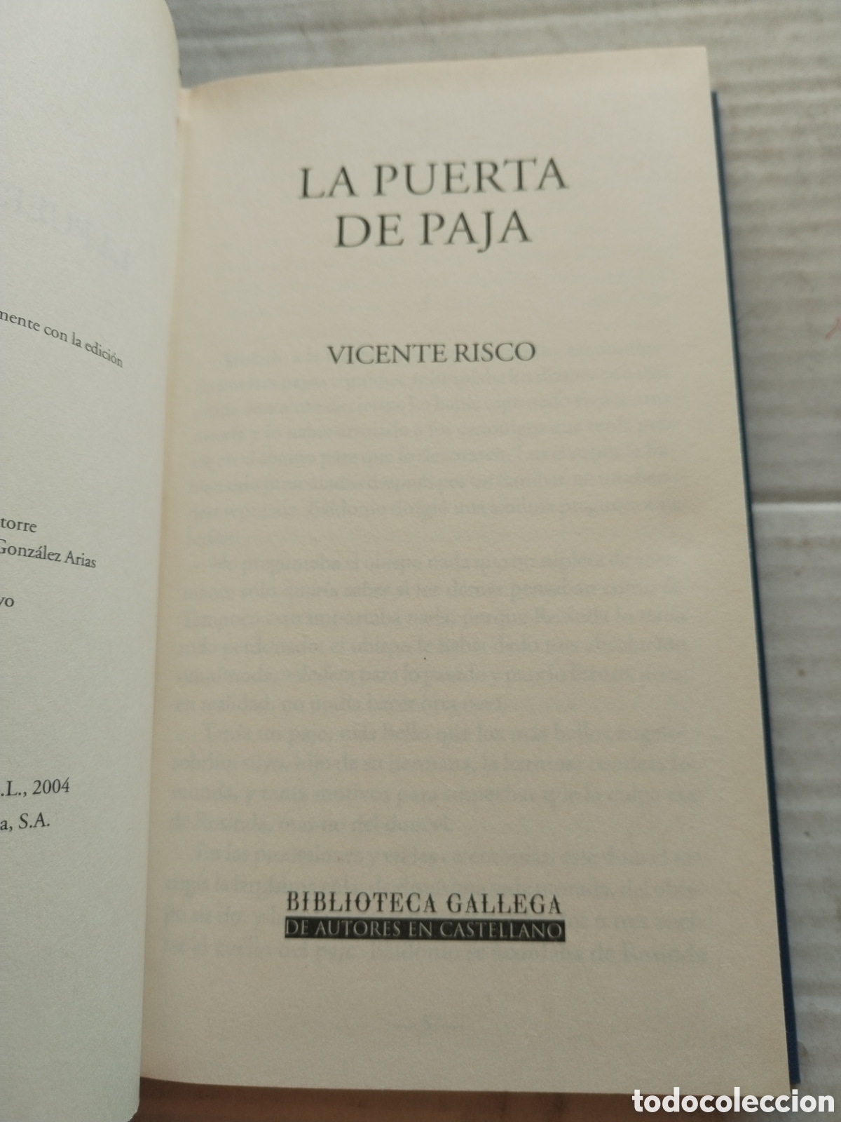 Libros de segunda mano: LA PUERTA DE PAJA/VICENTE RISCO - Foto 2