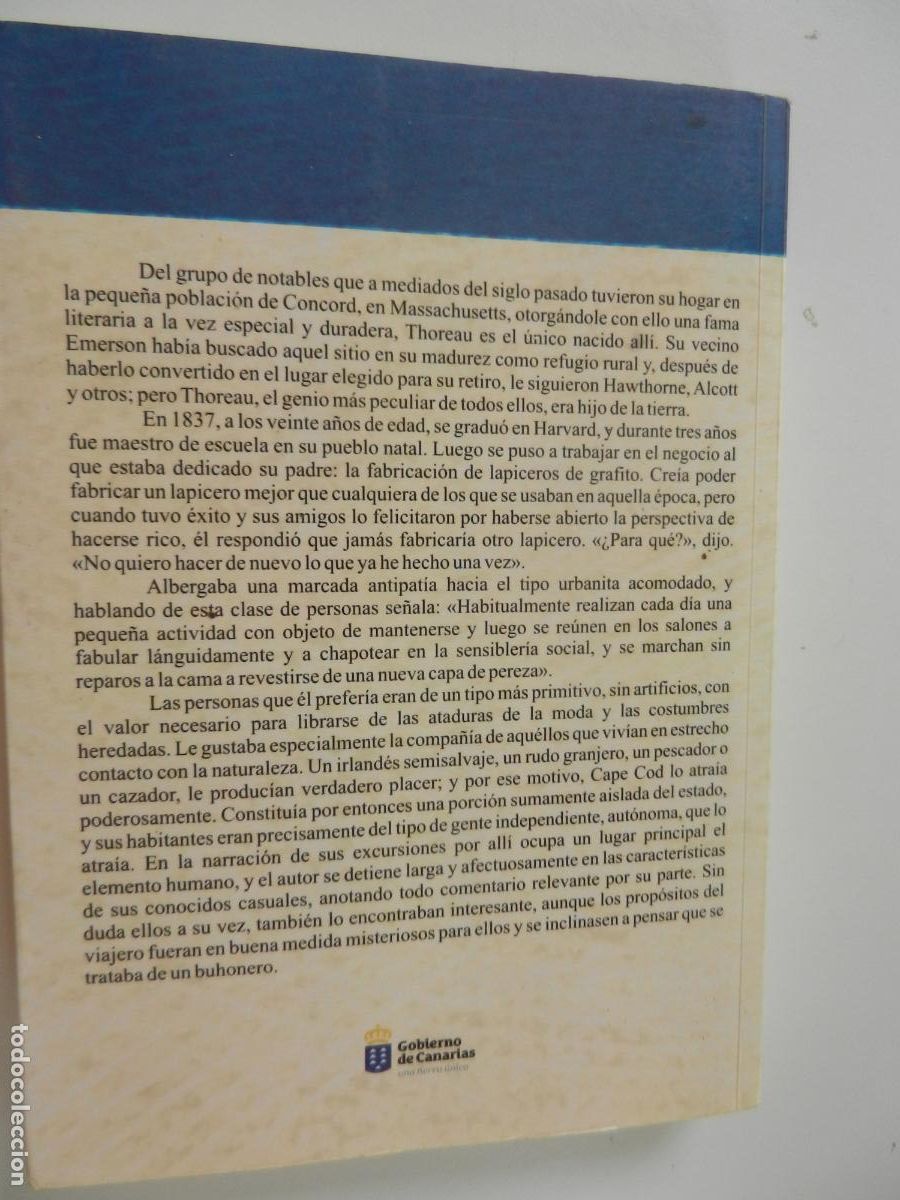 Libros de segunda mano: CAPE COD - HENRY DAVID THOREAU - EDICIONES DE BAILE DEL SOL 2009. - Foto 2