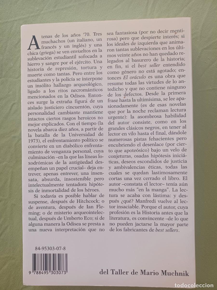 Libros de segunda mano: Valerio Manfredi: El or&aacute;culo. - Foto 2