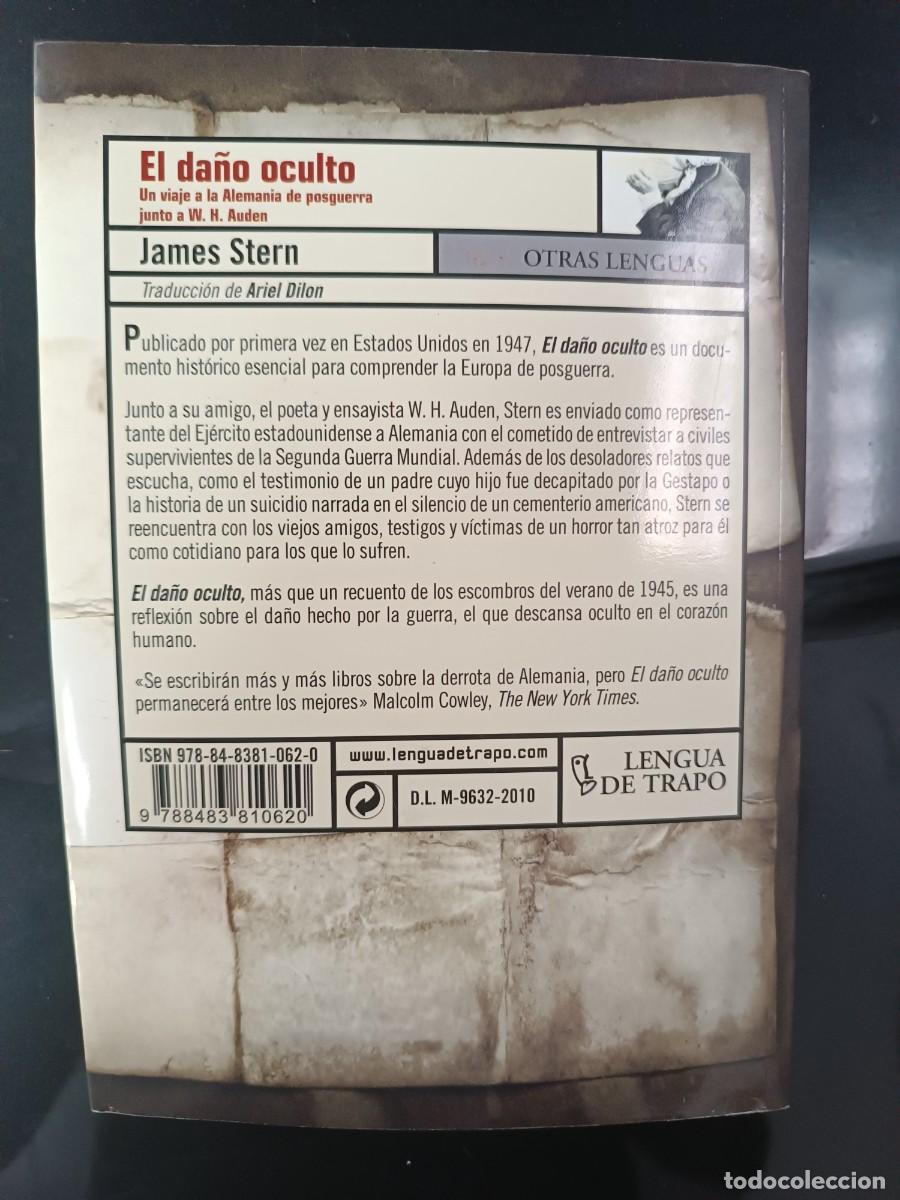 Libros de segunda mano: El da&ntilde;o oculto James Stern - Foto 2