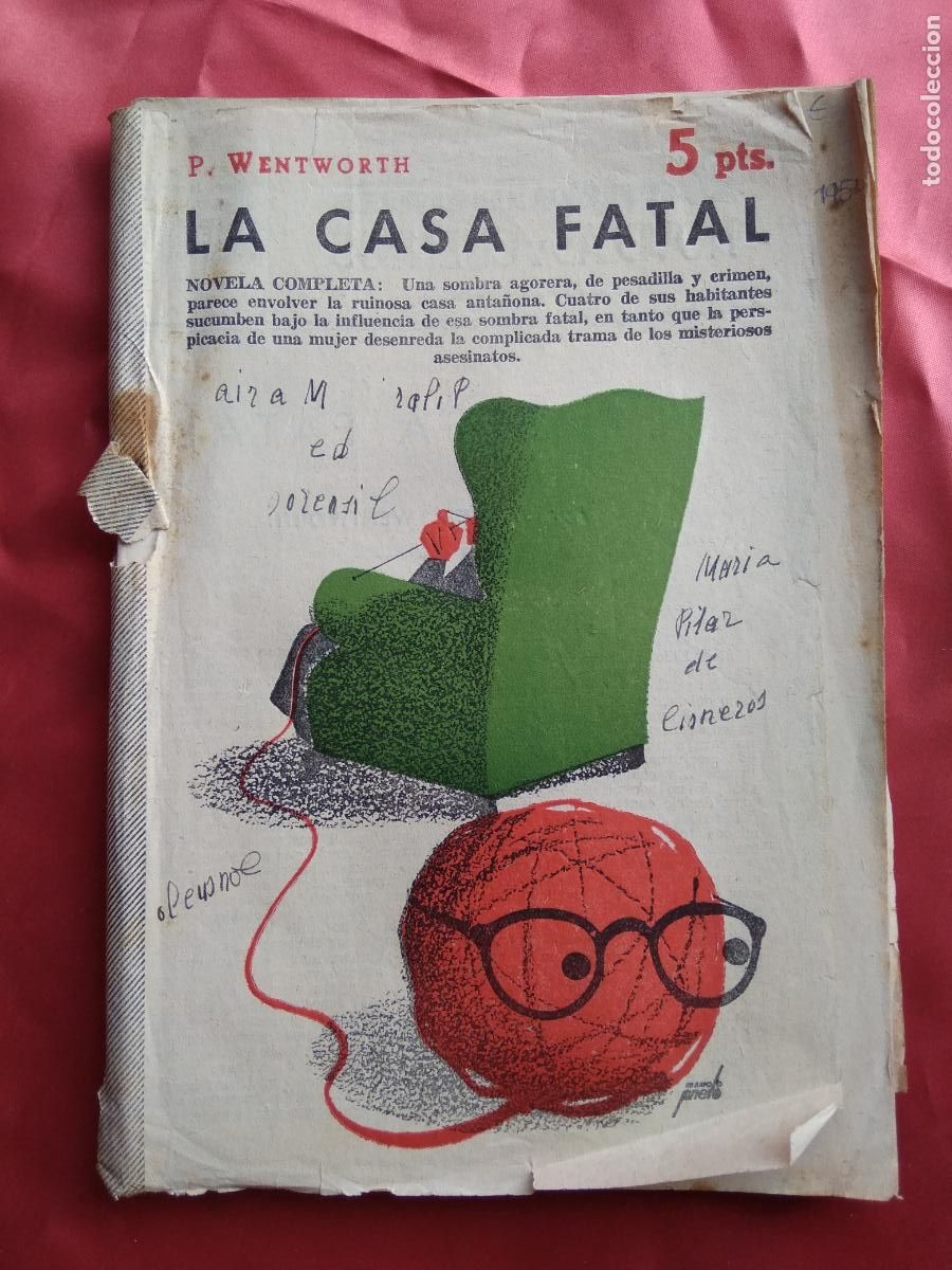 Libri di seconda mano: Revista novelas y cuentos. N&ordm; 1.222. La casa fatal. P.Wentworth. 1954. L.12331-789