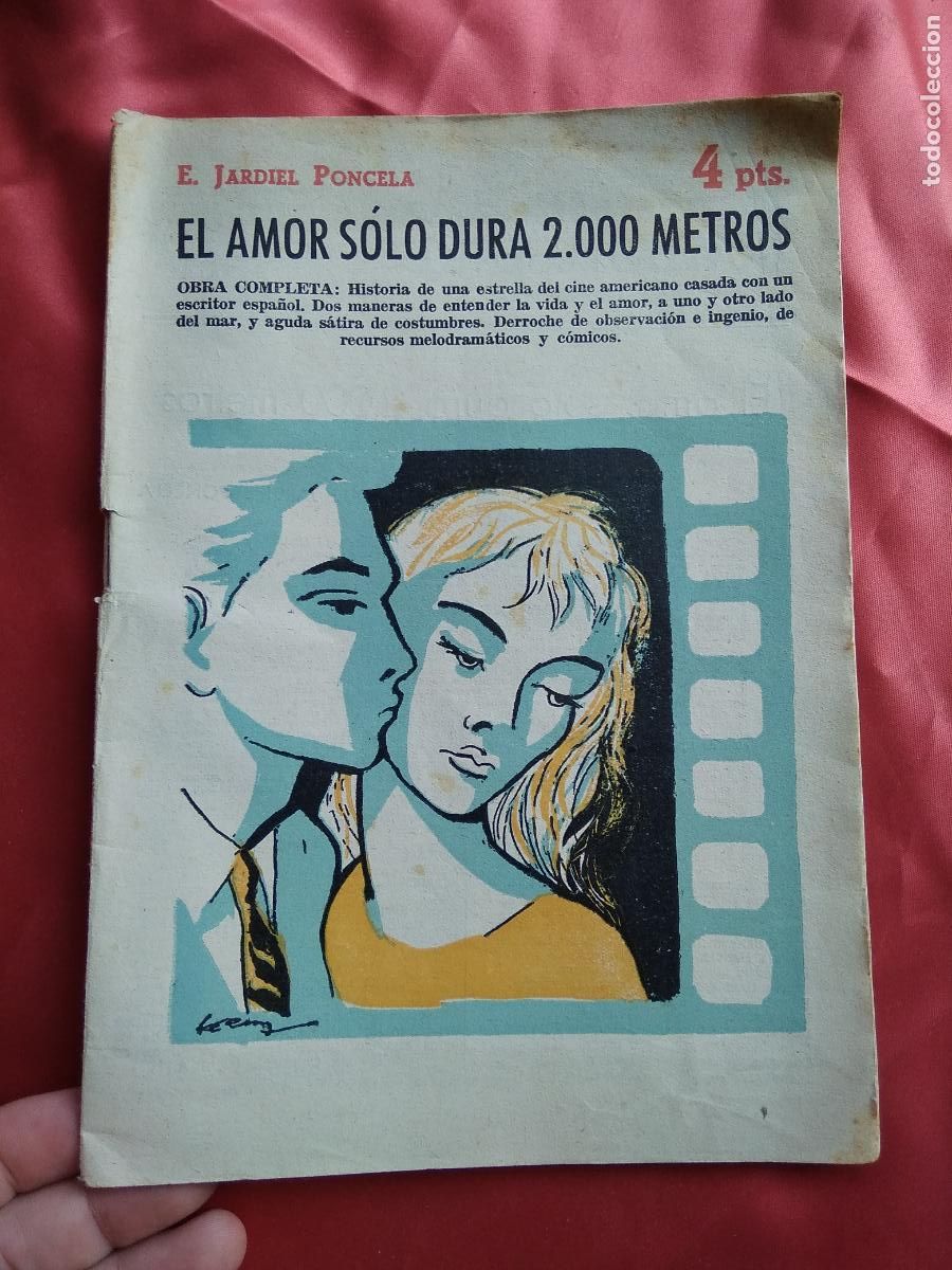 Libri di seconda mano: Revista novelas y cuentos. N&ordm; 1.457. El amor s&oacute;lo dura 2.000 metros. E.J.Poncela. 1958. L.12331-796