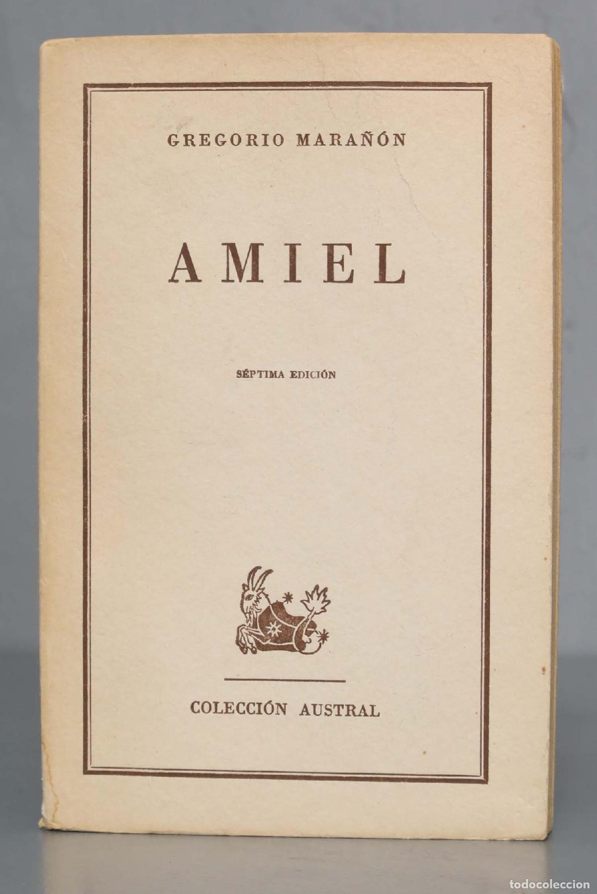 Libros de segunda mano: GREGORIO MARA&Ntilde;&Oacute;N AMIEL. AUSTRAL - Foto 1