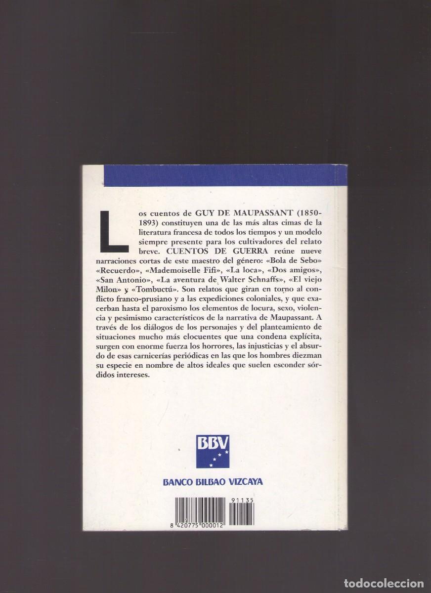Libros de segunda mano: Bd. Cuentos de guerra (Guy de Maupassant) - Foto 2