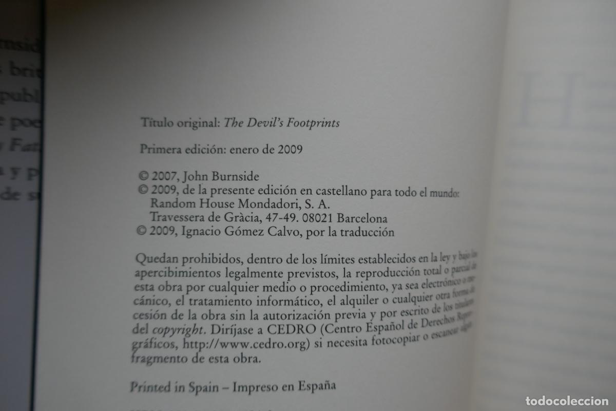 Libros de segunda mano: Las huellas del diablo - John Burnside - Foto 7