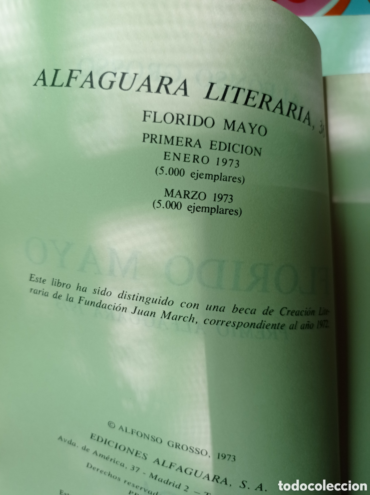 Libros de segunda mano: Florido Mayo. Alfonso Grosso. - Foto 3