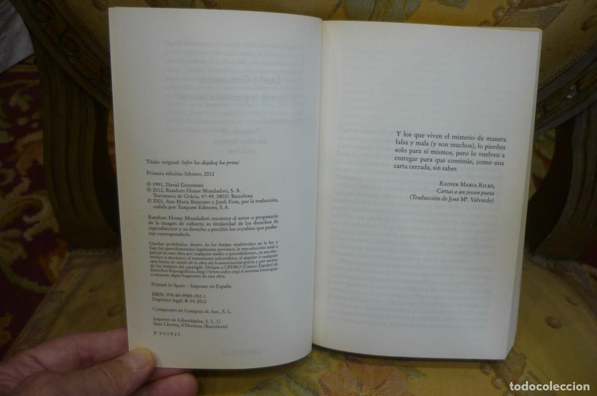 Libros de segunda mano: EL LIBRO DE LA GRAM&Aacute;TICA INTERNA, DE DAVID GROSSMAN. - Foto 6
