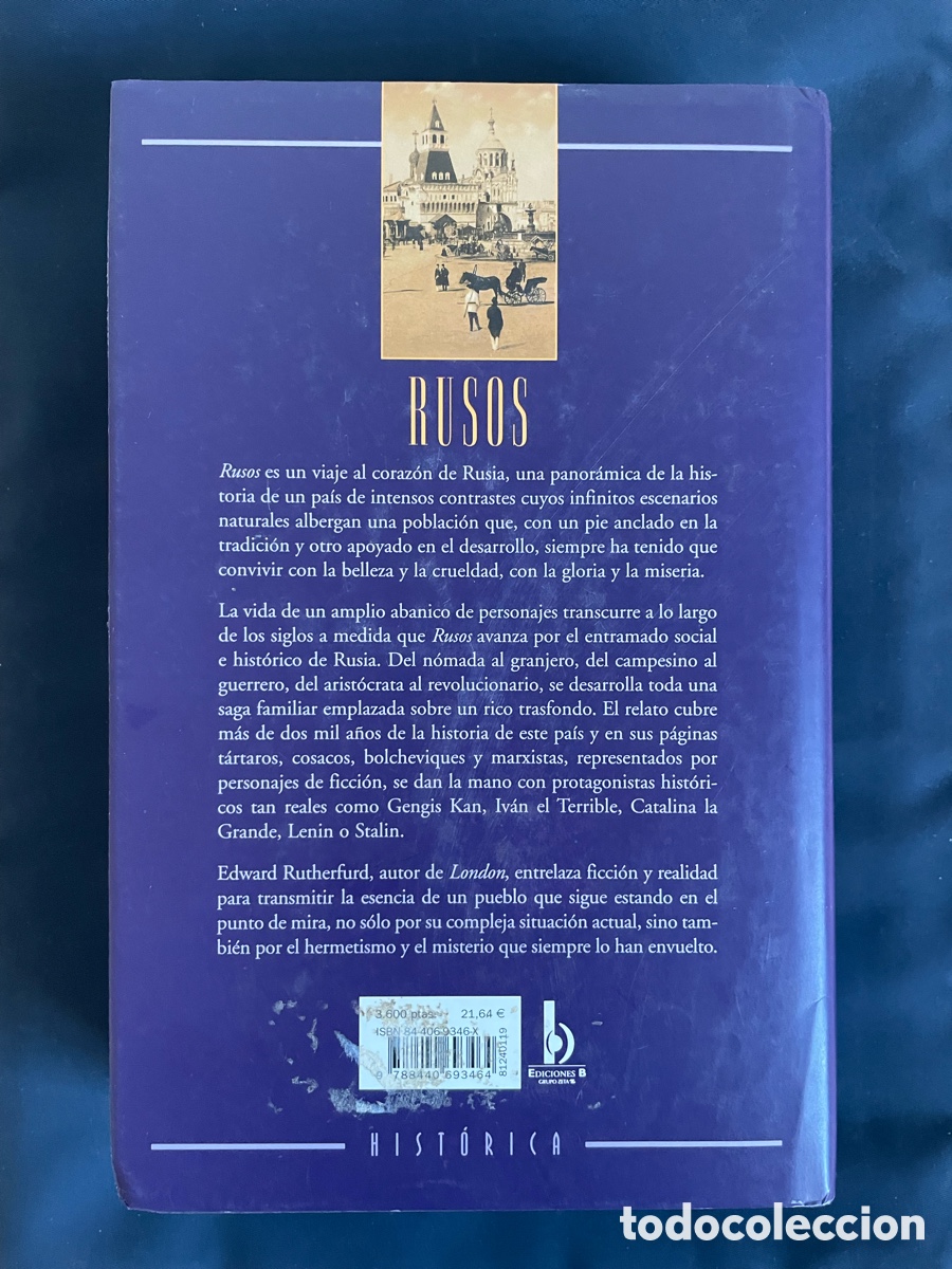 Libros de segunda mano: Libro &ldquo;Rusos&rdquo; de Edward Rutherford. - Foto 3