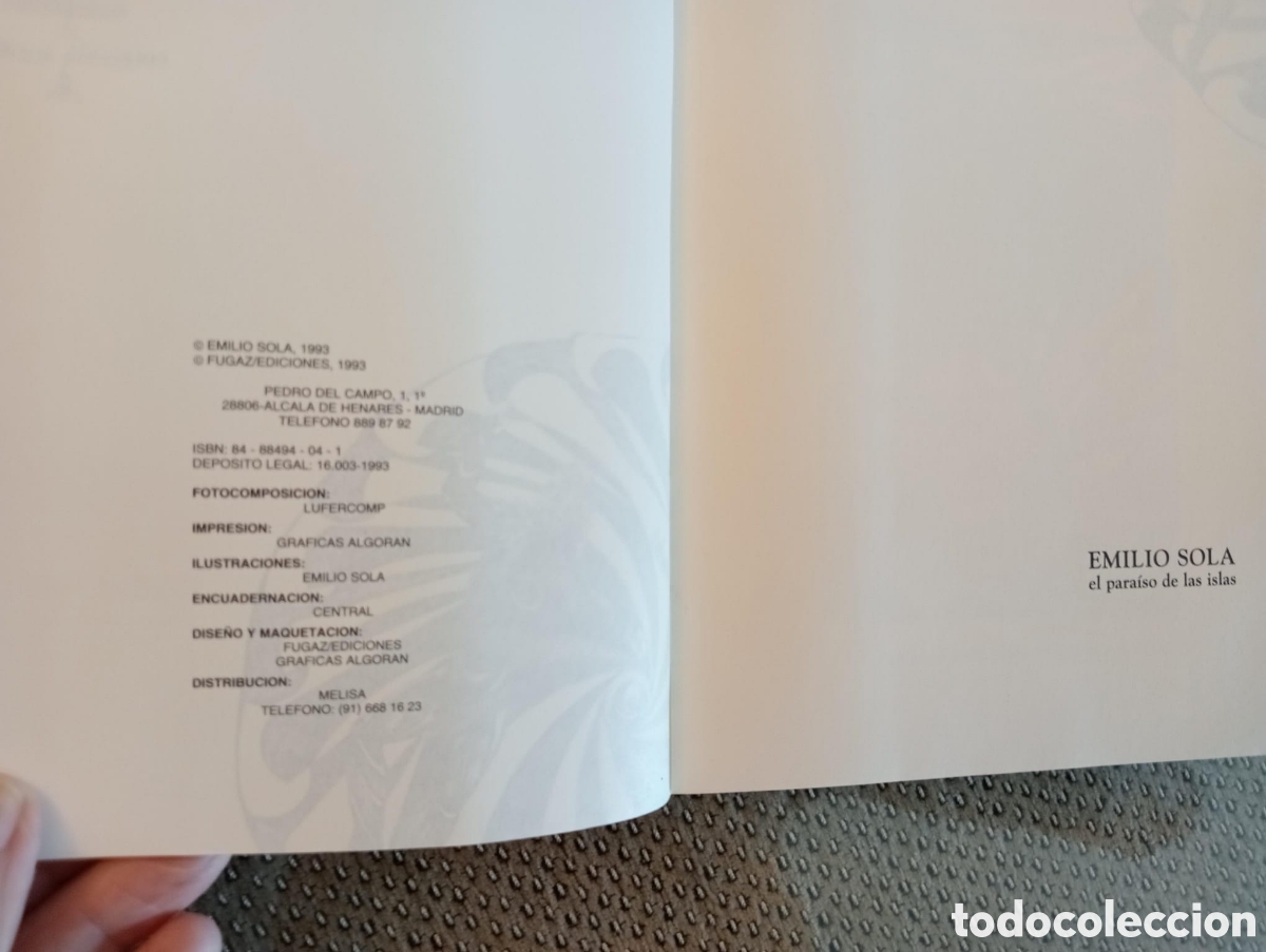 Libros de segunda mano: El para&iacute;so de las islas / Emilio Sola - Foto 2