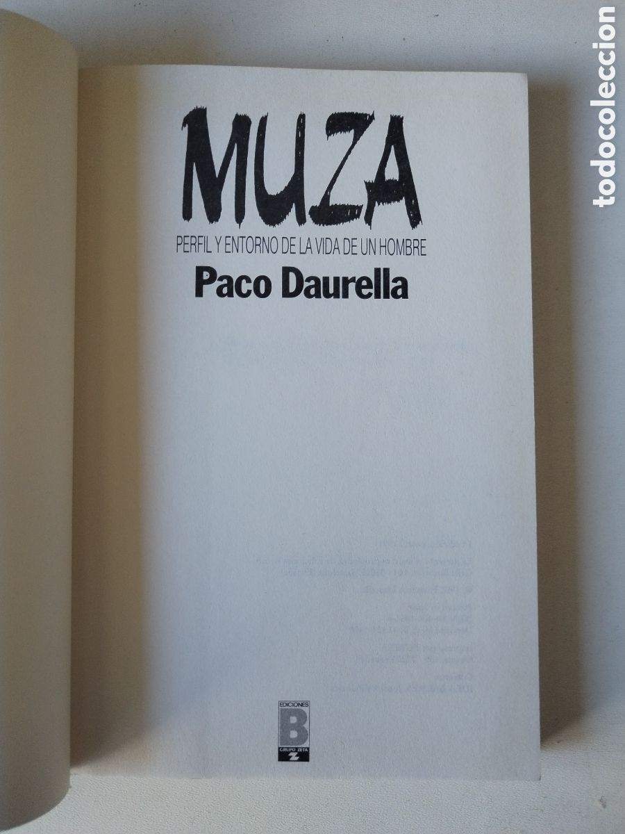 Libros de segunda mano: MUZA/PACO DAURELLA... - Foto 3